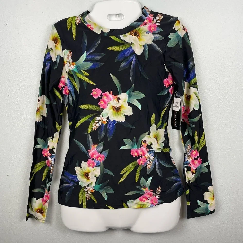 NWT Island Escape Swim Shirt Size S